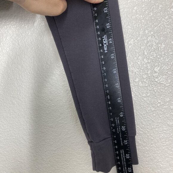 Ryderwear Hoodie Womens Medium Gray Cropped Zip Up Logo Athleisure Gym Workout - Picture 6 of 13